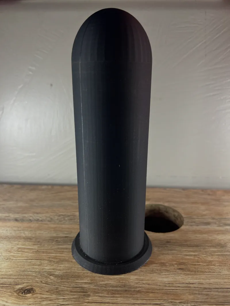 Hidden desk pen holder trash bin