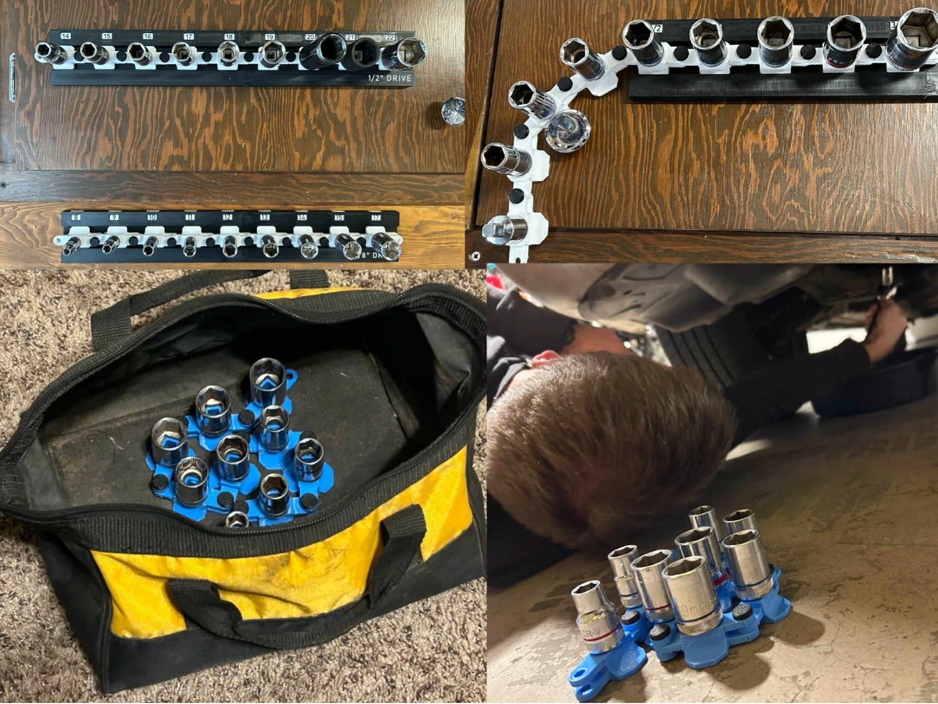 V2 On-The-Go 3/8” Drive Metric Socket Storage