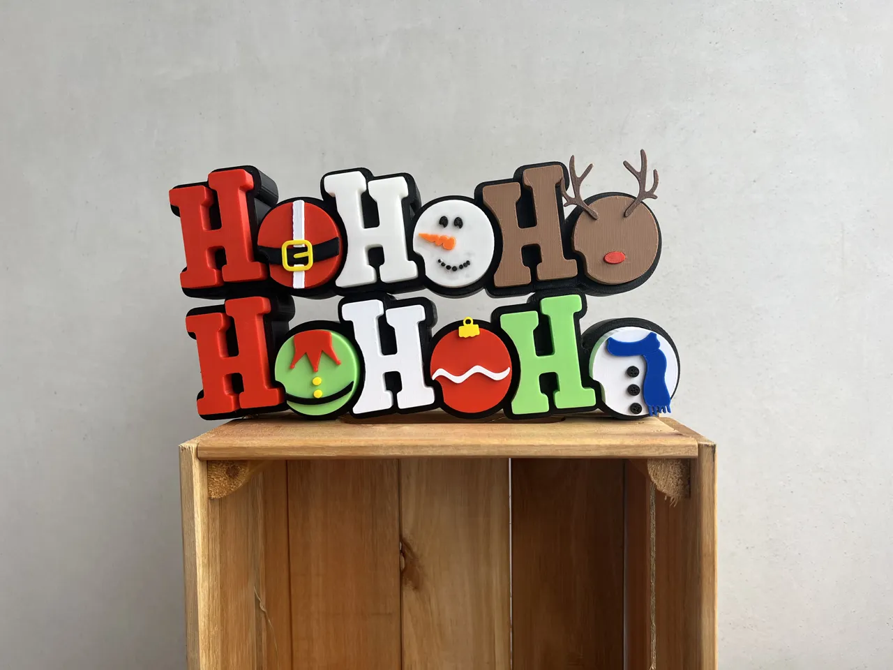 Christmas hohoho Sign view 3