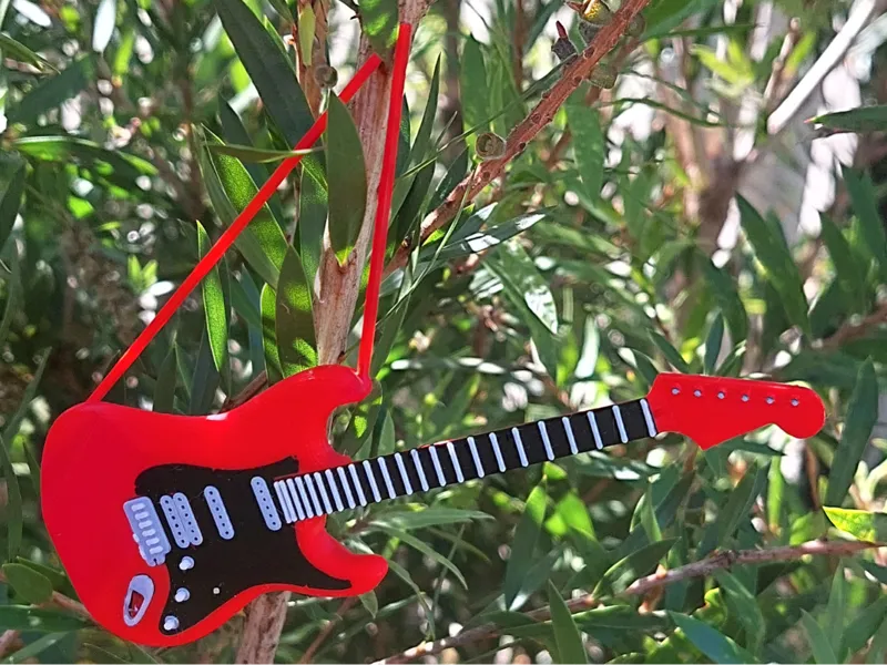 Fender Stratocaster Guitar Christmas Decoration