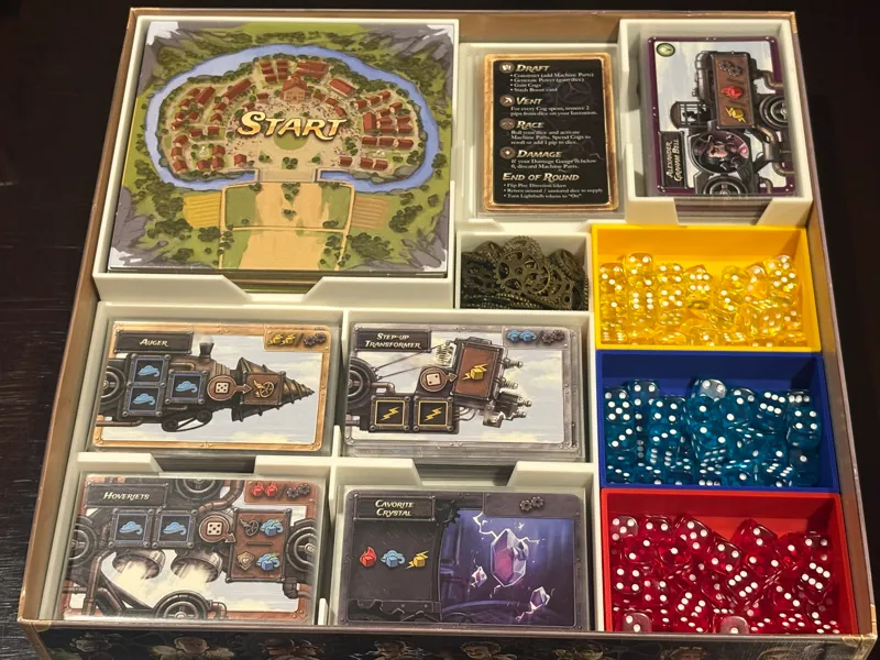 Steampunk Rally Boardgame Insert