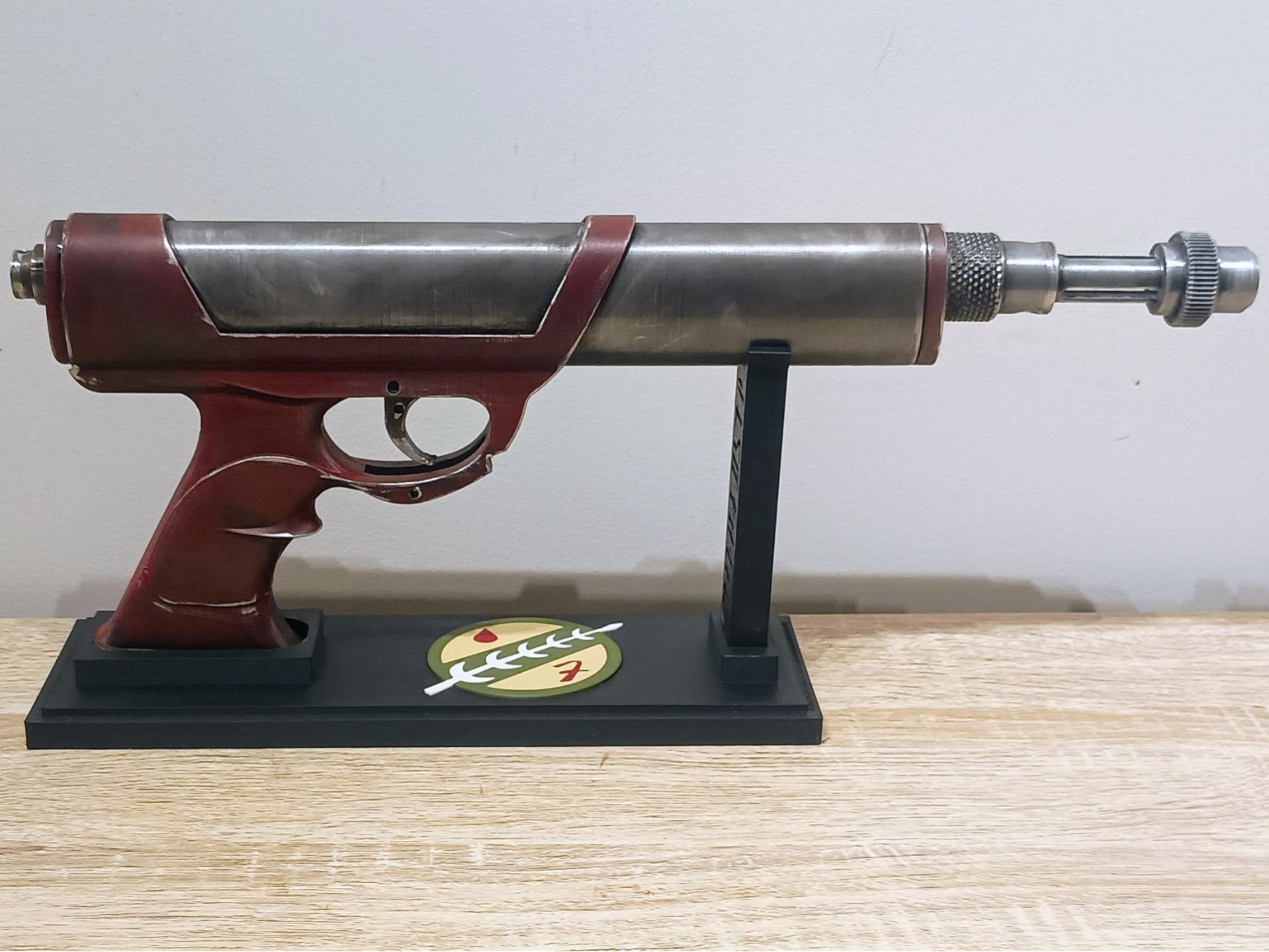 Boba Fett's Empire Strikes Back Sidearm + Stand