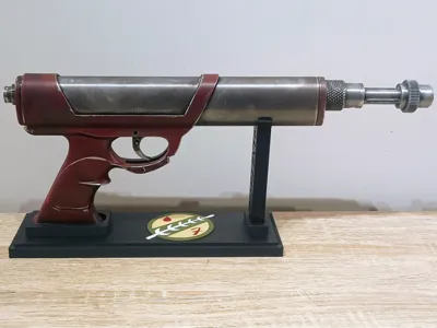 Boba Fett's Empire Strikes Back Sidearm + Stand