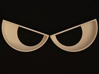 Angry / sad fursuit eyes