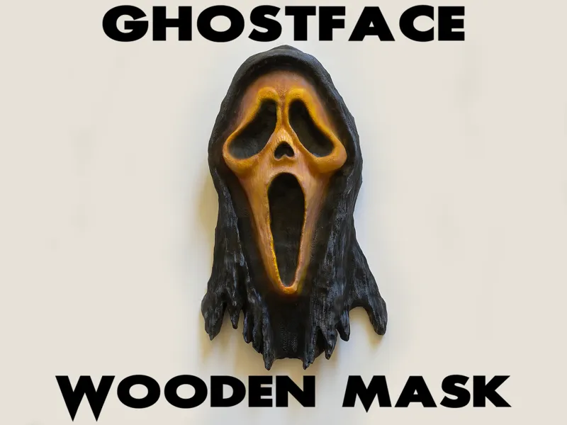 Ghostface (Scream) Wooden mask wallart