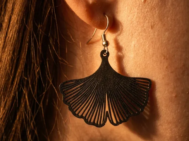 Pendientes Hoja Ginkgo | Moda Elegancia | Aretes