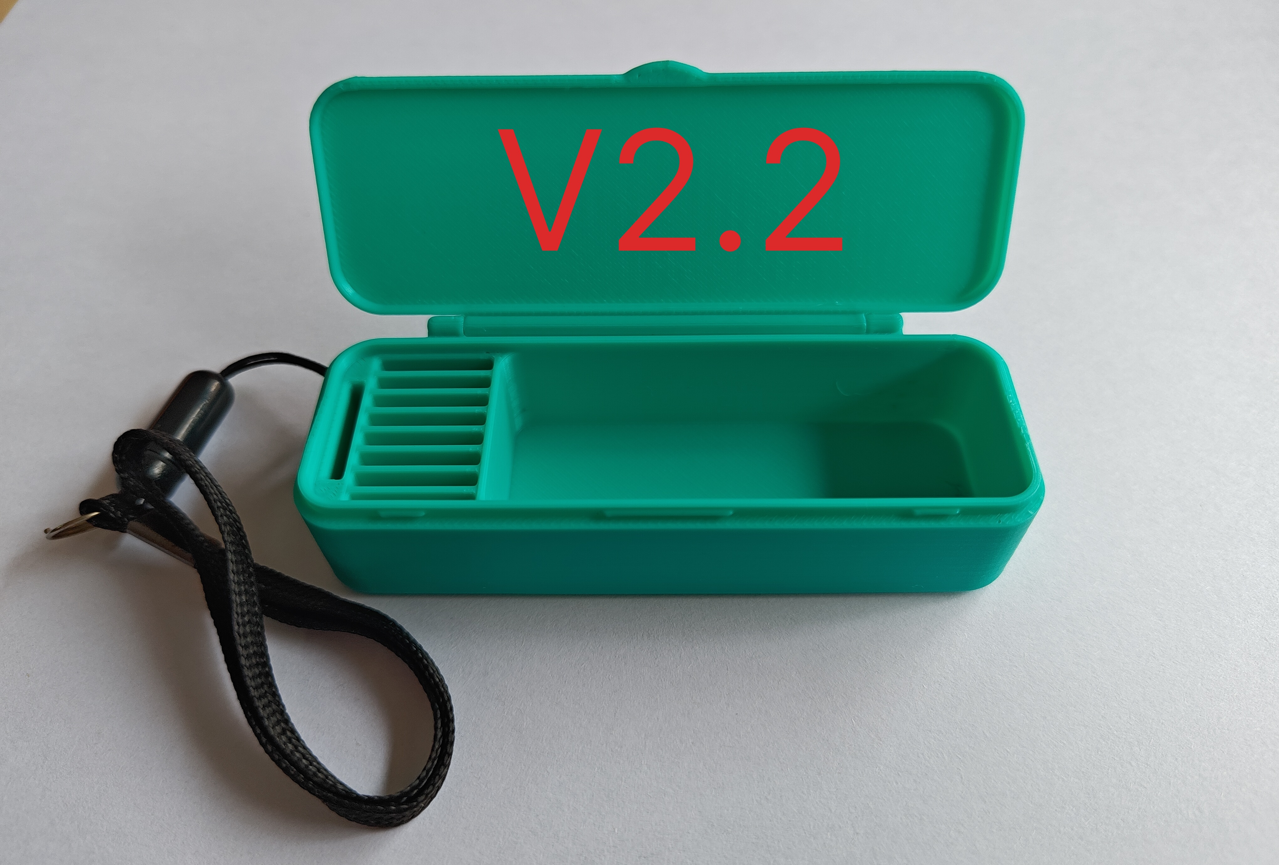 Miniatura 3 do modelo 3D V2自弹版TF SD 储存卡 U盘 读卡器 M.2SSD收纳盒