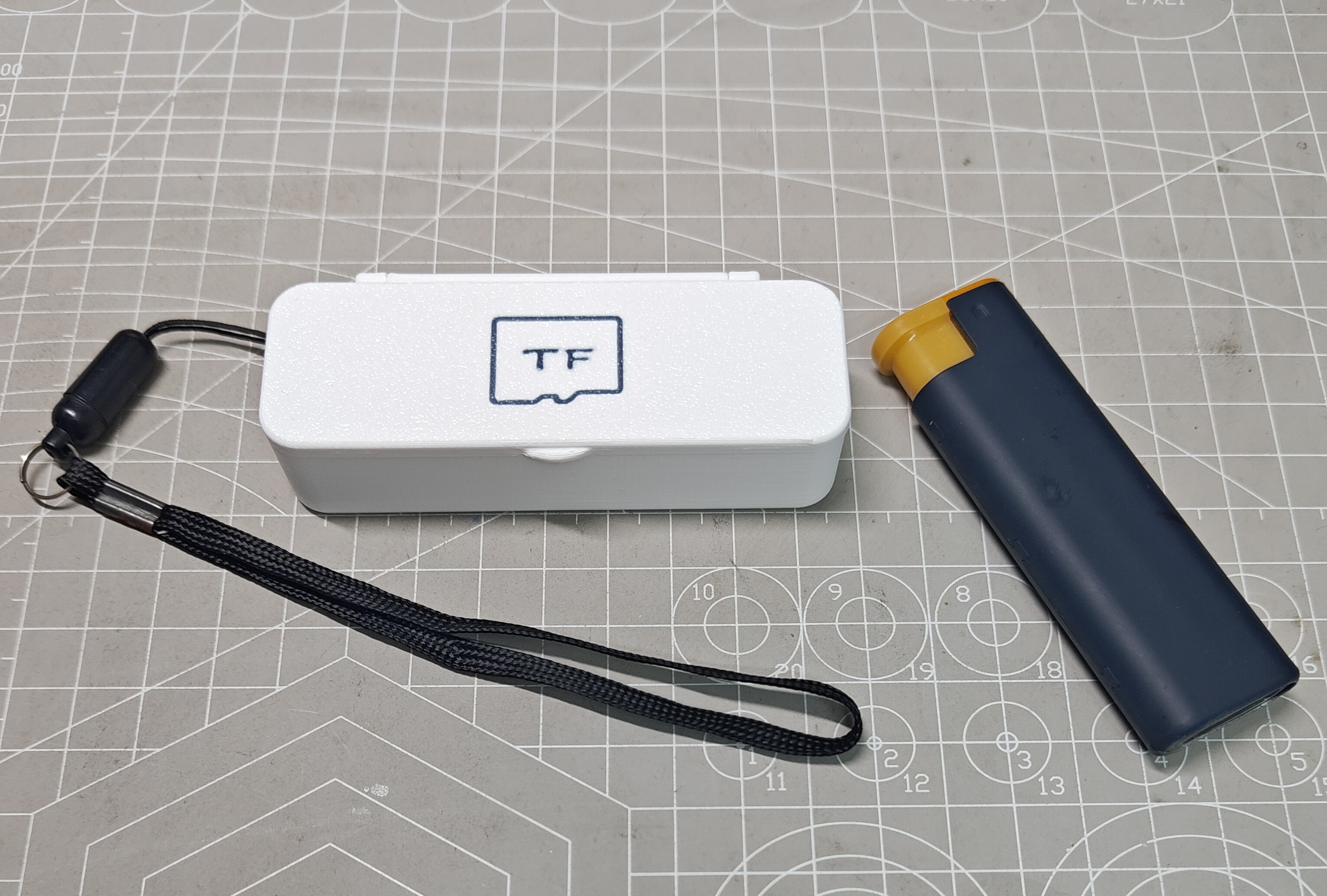 Miniatura 4 do modelo 3D V2自弹版TF SD 储存卡 U盘 读卡器 M.2SSD收纳盒