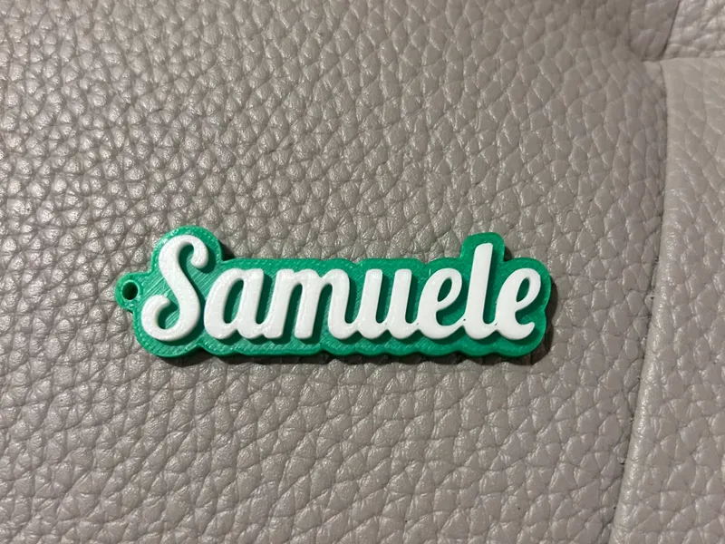 Samuele name keychain