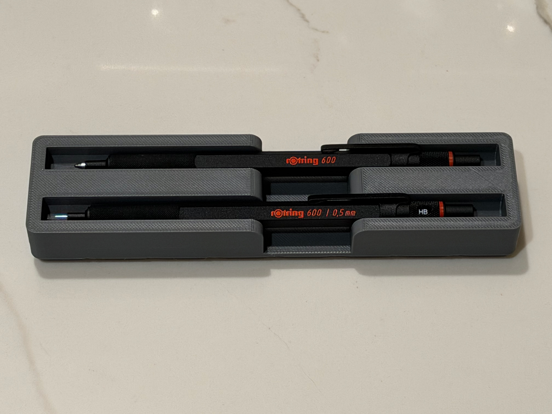 Gridfinity Twin Pen Pencil Tray