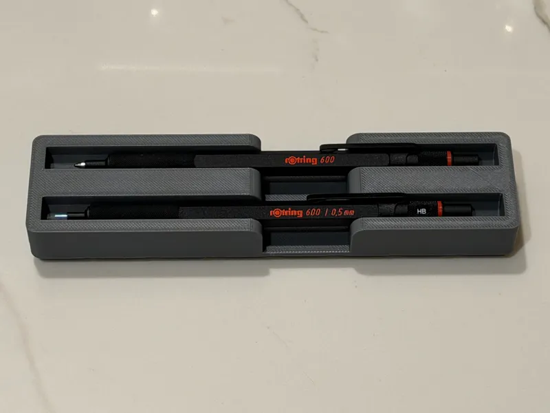 Gridfinity Twin Pen Pencil Tray