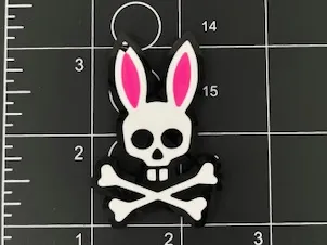 Porte-clé psycho bunny Double face