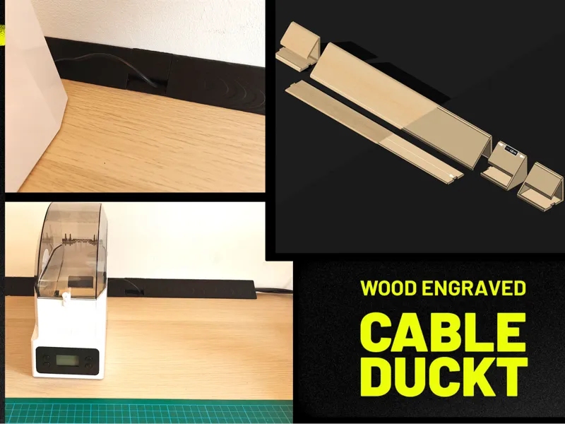 Modular Wood Textured Cable Duct