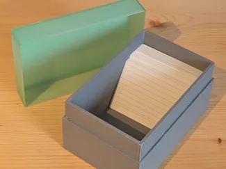 DIN A8 Index Card Box with Lid