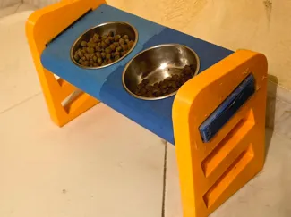 Dog bowl stand - porta ciotole per cani e gatti