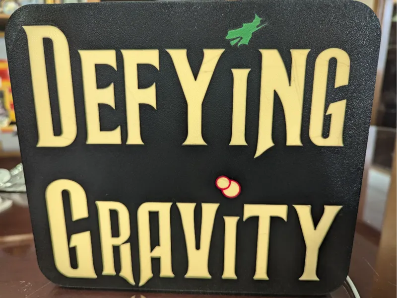 Defying Gravity Light Box