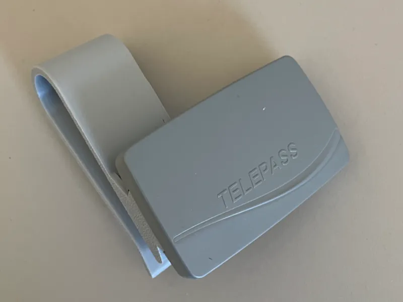Supporto Telepass per aletta parasole