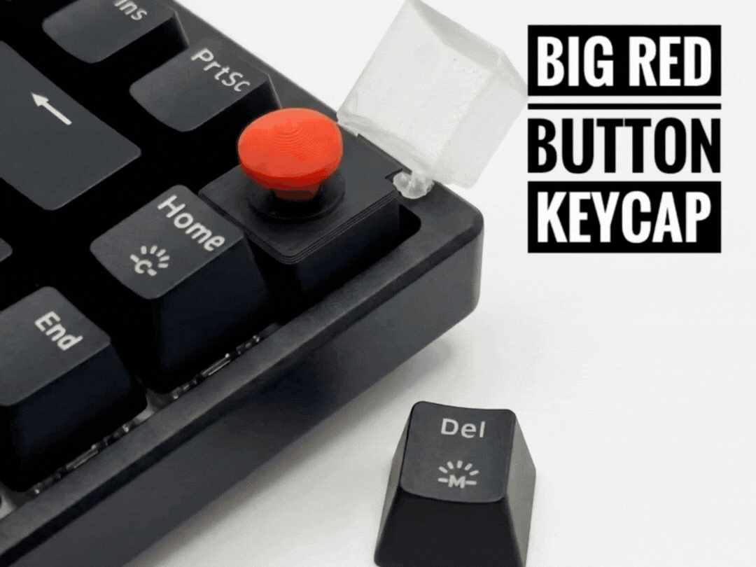 Big red button keycap