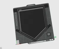 Geschlossener Deckel, schwarz