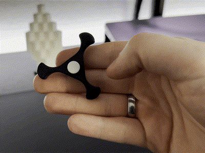 Finger flipping fidget spinner 3 arms