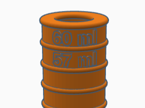 Watertight tester - 20cm height - 5mm walls - 60ml