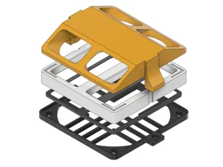 Modular Airfilter and Duct for 120mm Fan