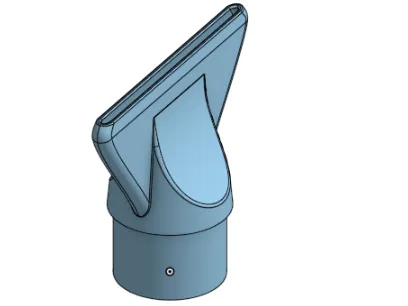 3D model of a hair dryer attachment