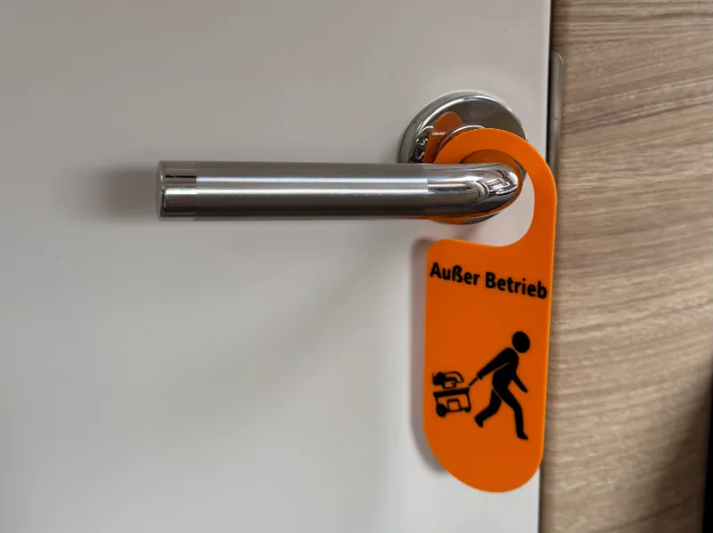 Camping Toilette "ausser Betrieb"
