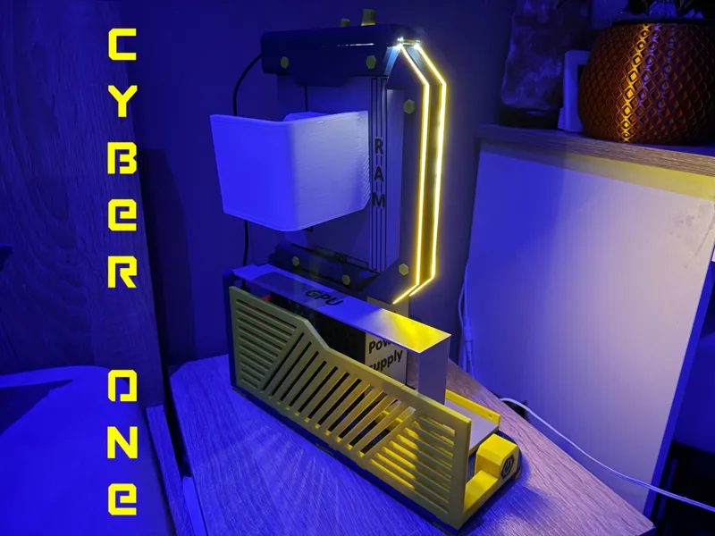 Cyber ONE - open frame case feat TRYX