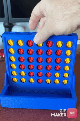 Connect 4 - 4 in a row - self-separating stones