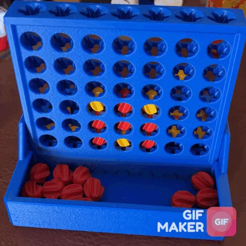Connect 4 - 4 in a row - self-separating stones view 3