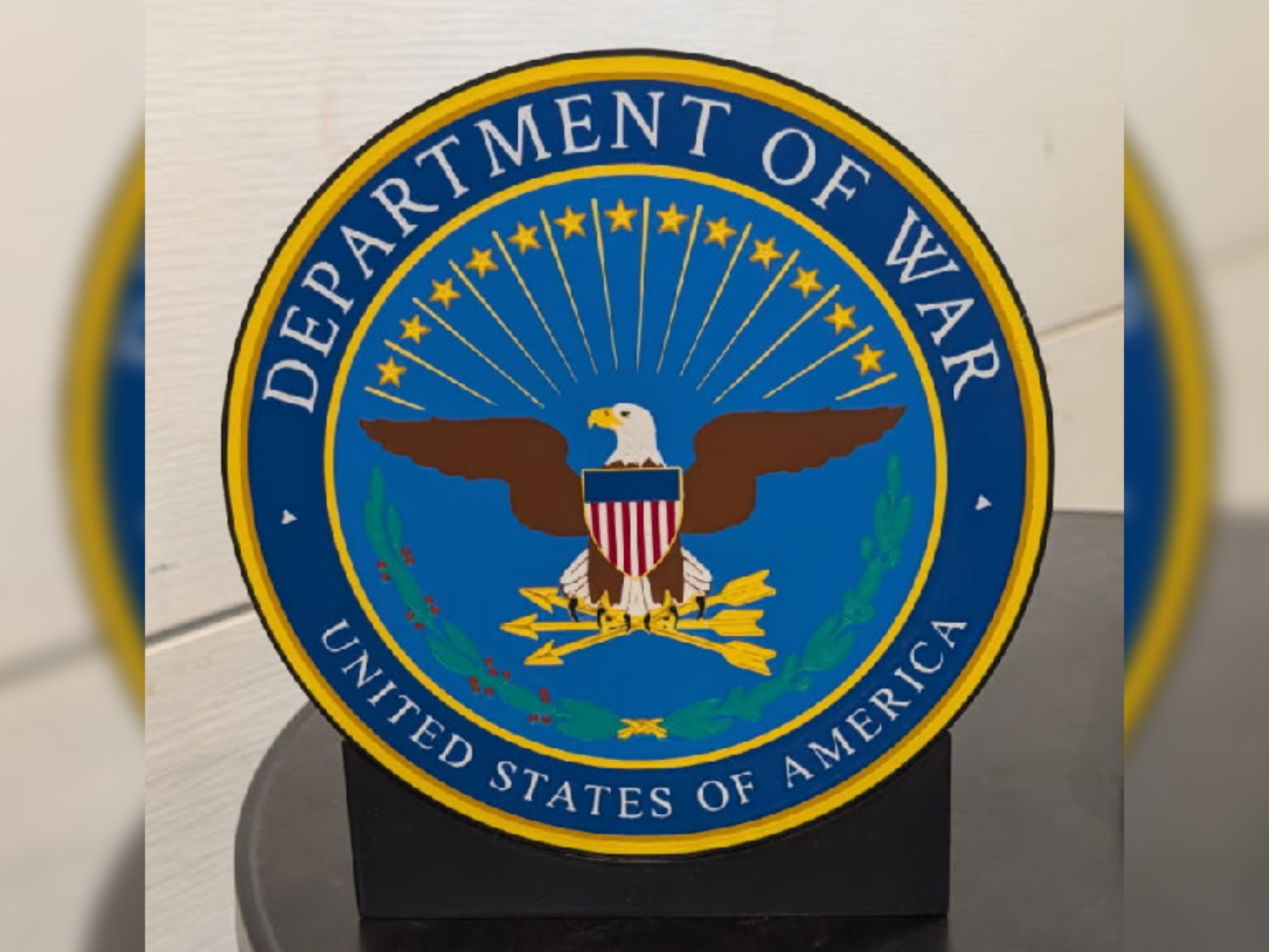 DEPARTMENT OF WAR Logo Lightbox