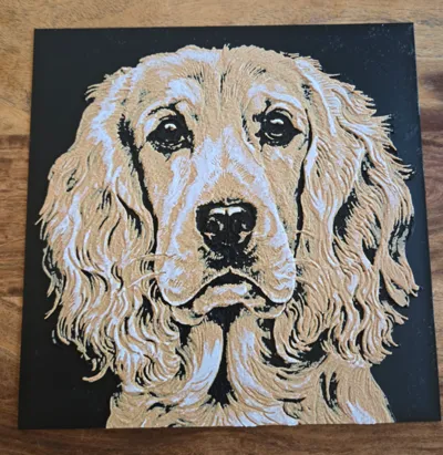 HueForge Cocker Spaniel dog