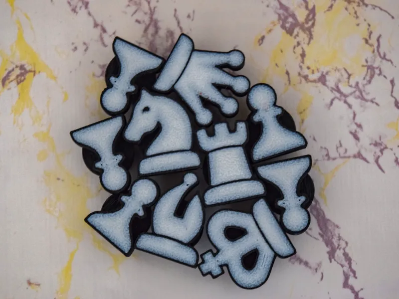 Chess Croc Charms