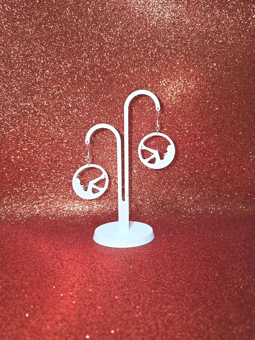 Fashion lady earrings view 3