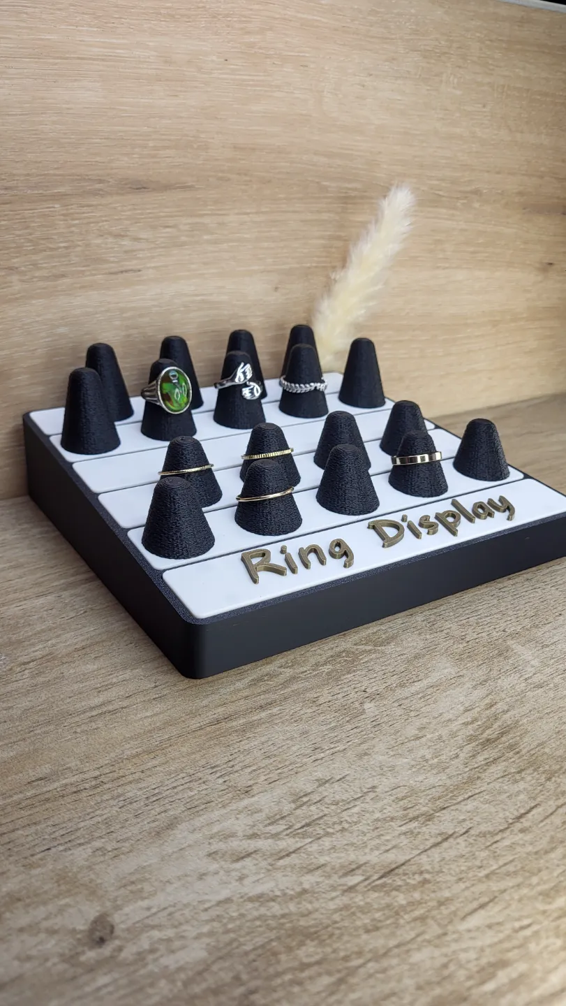 Ring Display Customizable - Free 3D Print Model - MakerWorld