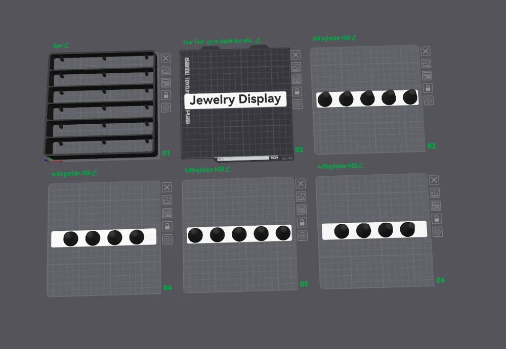 Ring Display Customizable - Free 3D Print Model - MakerWorld