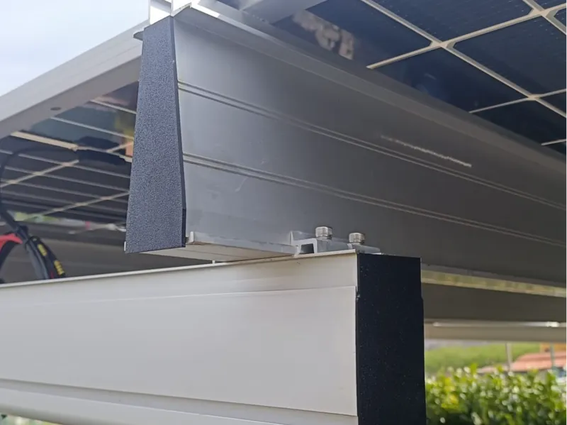 Closures for profiles for frames for solar panels