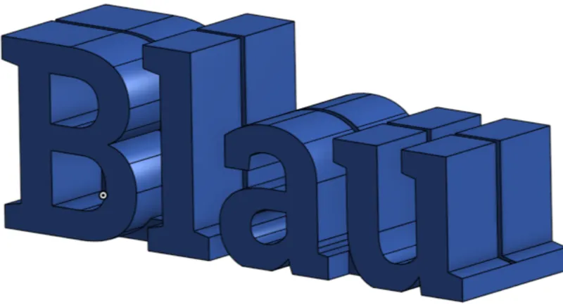 Paper Stand Blau