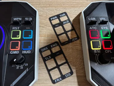 Plates Key Assignment for Thrustmaster SOL-R 