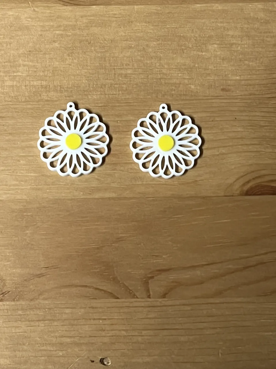 flower earrings view 2
