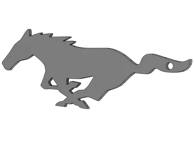 Mustang Keychain