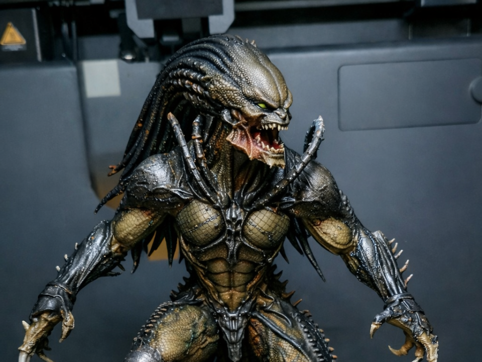 „Apex Hunter X – Bio-Relic Hybrid Statue