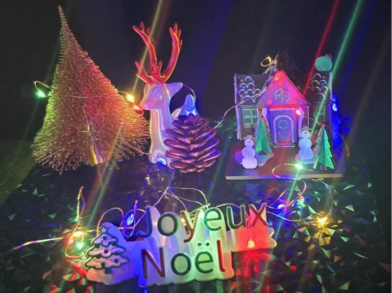 Décoration Joyeux Noel en français