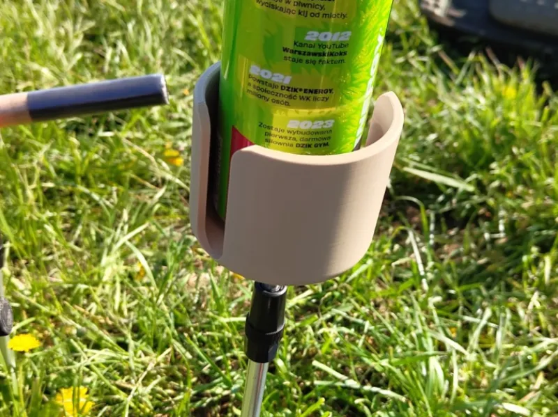 Outdoor cupholder standalone spike and rod stand 