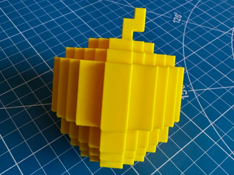 Minecraft Golden Apple (in 3D)