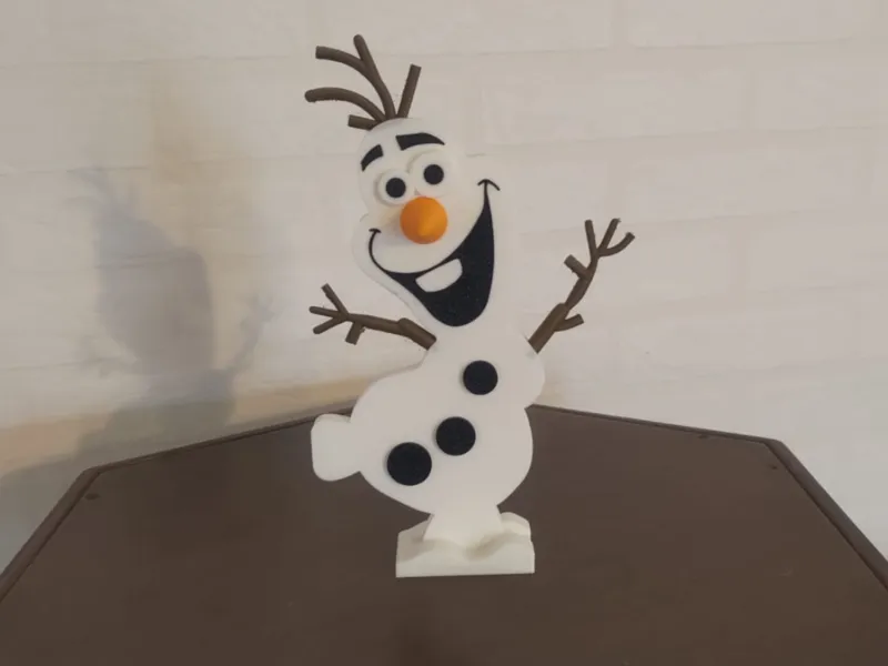 Olaf Frozen - Multi-Part Magnet (No Supports)