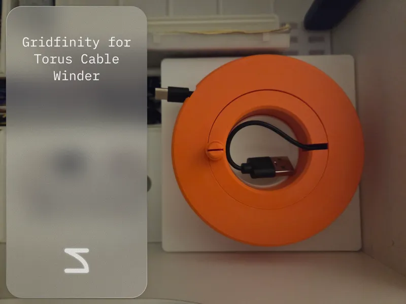 Gridfinity for Torus Cable Winder