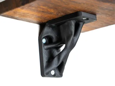 small topology optimized shelf bracket