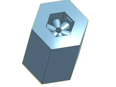 LED holder hexagon